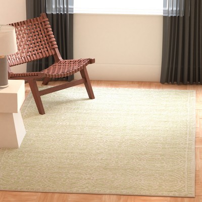 Hand-Tufted Ivory Wool 6' Square Area Rug