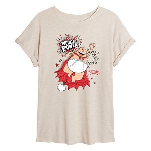 Women's - Captain Underpants - Wedgie Power Oversized Graphic T-Shirt - 1 of 4