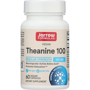 Jarrow Formulas, Inc. Vegan Theanine 100 100 mg 60 Veg Capsules - 1 of 2