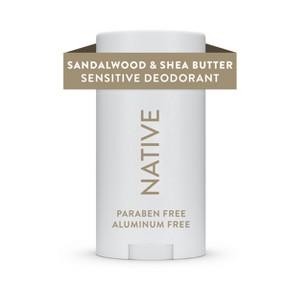 Native Sensitive Deodorant for Men & Women - Sandalwood & Shea - No Baking Soda - 2.65oz - 1 of 4