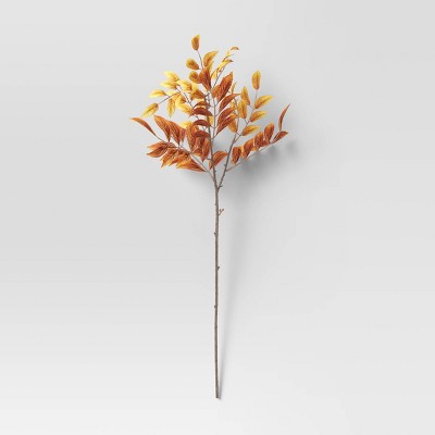 28" Artificial Nandina Fall Stem Light Brown - Threshold™