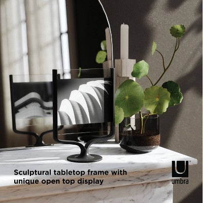 Classic Black Aluminum Floating 5x7 Tabletop Frame