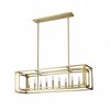 Easton 9-Light Industrial Island Light - Matte Black, 44" Linear Fixture for Modern Farmhouse - 2 of 4