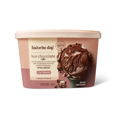 Hot Chocolate Marshmallow Swirl Ice Cream - 48oz - Favorite Day™