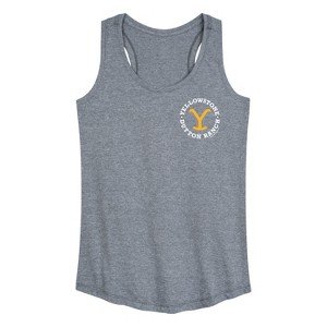 Women's - Yellowstone - Y Logo Dutton Ranch Graphic Racerback Tank - 1 of 4