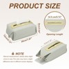 Unique Bargains PU Leather Home Car Office Decorative Tissue Box Cover - 2 of 4