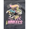 Grayson Threads - Women's Grey Hot Wheels Race Team Crewneck Sweatshirt - 4 of 4