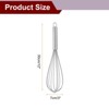 Unique Bargains Silicone Stainless Steel Non-Stick Coated Heat-Resistant Whisk 5 Pcs - 2 of 4