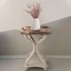 JIONJOY Farmhouse Accent End Table with Tray Top – Distressed Wood Finish for Living Room, Bedroom or Dining - 3 of 4