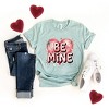 Simply Sage Market Women's Be Mine Pink Heart Short Sleeve Graphic Tee - 2 of 4