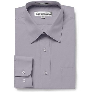 Gentlemen's Collection Men's Regular Fit Long Sleeve Dress Shirt – Available in Multiple Colors - 1 of 2