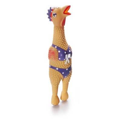 Rubber chicken shop squeaky toy