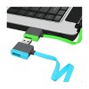 REIKO MICRO USB PIGGYBACK FLAT LIBERATOR USB CABLE 3.2FT - 3 of 4