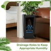TUYOHW Set of 2 Tall Planters for Plants, 24" Tapered Tall Planters with Tray for Porch, Patio, Backyard, Large Planters for Outdoor Indoor Plants - 4 of 4