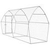 vidaXL Chicken Cage Silver Galvanized Steel Durable Chicken Cage - 3 of 4