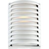 John Timberland Modern Outdoor Wall Light Fixtures Set of 2 White Grid 10" Frosted Glass for Post Exterior Barn Deck House Porch Yard Posts Patio Home - 3 of 4