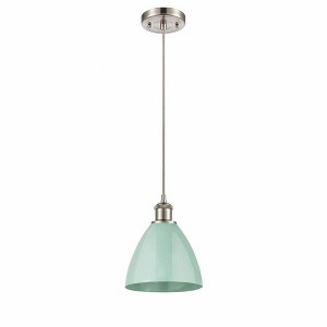 Plymouth Dome - 1 Light Cord Hung Mini Pendant In Industrial Style-11.25 Inches Tall and 7.5 Inches Wide - 1 of 1