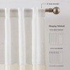 38"x84" Lush Decor Brigitte Embroidery Eyelet Scalloped Edge Window Curtain Panels Neutral Pair - 4 of 4