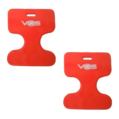 Vos Oasis Water Saddle Swimming Pool Float Lounge Seat for Adults & Kids, Made with UV Resistant Foam for Floating, Coral Orange (2 Pack)