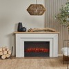 Malie 68" Landscape Electric Fireplace in Venetian Gray by Real Flame - 2 of 4