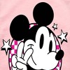 Girls' - Disney - Mickey & Friends Shirt Tail Raglan Graphic T-shirt - 2 of 4