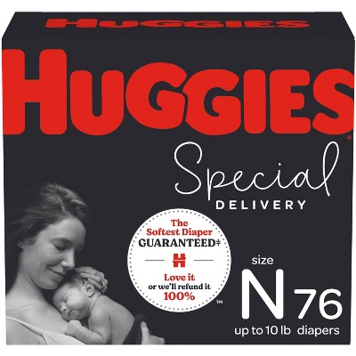 Huggies Special Delivery Hypoallergenic Baby Disposable Diapers Super Pack - Size Newborn - 76ct