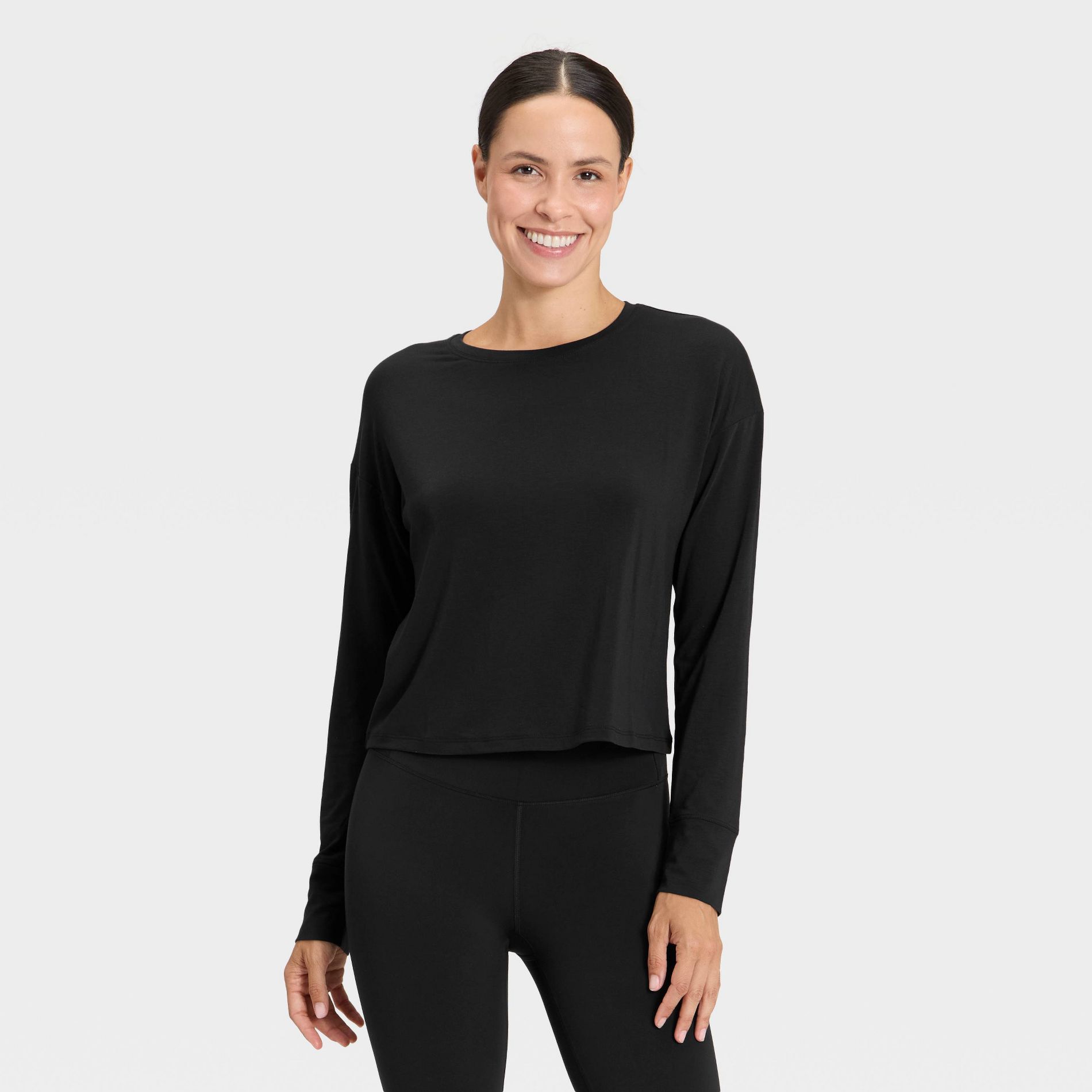 Women's Beyond Ease Cropped Long Sleeve Top - All In Motion™