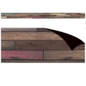 Teacher Created Resources Reclaimed Wood Design Magnetic Border, 24 Feet (Pack of 2) - 1 of 1