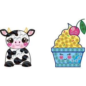 DIAMOND DOTZ BIG DOTZ® Dairy Cream Diamond Art Stickers Kit - 1 of 4