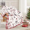 Lomsoe Christmas Throw Blanket Christmas Reindeer Blanket Ultra Soft Flannel Blankets Winter Warm Bed Blankets Xmas Holiday Decor. - 2 of 4