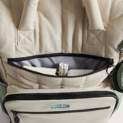 Bagsmart 25L Walker Featherlight Travel Diaper Backpack - Celadon — фото 7