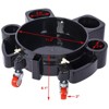DSVIMOY Bucket Dolly 5 Gallon Rolling Bucket Dolly with 5 Rolling Swivel Casters, Removable Bucket Dolly for Car Wash, Black, 15"*15"*6.1" - 3 of 4