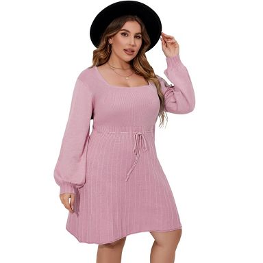 open lace back dress Wherever You Go Pink Turtleneck Sweater Dress, Medium - The Mint Julep Boutique