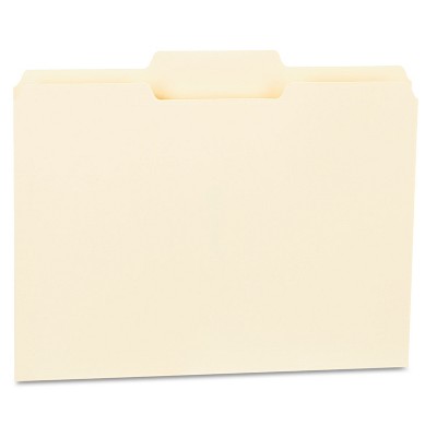 Universal File Folders 1/3 Cut Second Position One-ply Top Tab Letter ...
