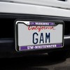 UW Whitewater Warhawks Full Size Standard License Plate Metal Frame - 2 of 4