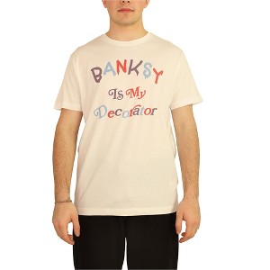 Elevenparis Mens Banksy Is My Decorator Graphic T-Shirt - 1 of 4