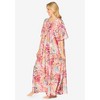 Only Necessities Women's Plus Size Sweeping Printed Lounger - 4 of 4