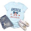 Simply Sage Market America Land of the Free Coquette Short Sleeve Tee - 3 of 4