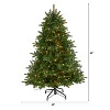 5ft. Spruce Artificial Christmas Tree with 300 Warm White Lights & 1370 Branches – Elegant Holiday X-Mas Tree - 2 of 4