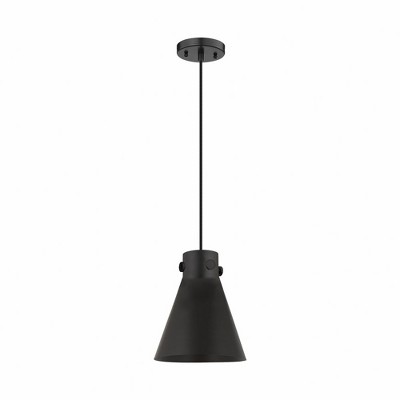 Newton Cone - 1 Light Pendant with Metal Shade In Industrial Style-9.88 Inches Tall and 8 Inches Wide
