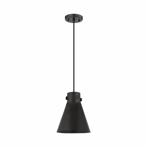 Newton Cone - 1 Light Pendant with Metal Shade In Industrial Style-9.88 Inches Tall and 8 Inches Wide - 1 of 1