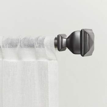 Exclusive Home Napoleon 1" Indoor/Outdoor Curtain Rod and Finial Set