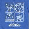 Boys' - Avatar: The Last Airbender - Air Water Earth Fire Grid Short Sleeve Graphic T-Shirt - 2 of 4