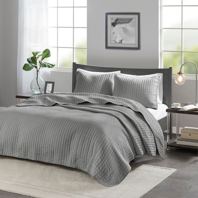 Madison Park Mitchell Reversible Coverlet Set, 3 of 16