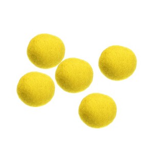 Unique Bargains Home Handcrafts Project DIY Wool Felt Balls Beads 5 Pcs - 1 of 3