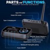 Pyle 2-in-1 Bluetooth 5.0 Transmitter Receiver - PDWM18BT, LCD Display, Optical and AUX Audio Jacks, Wireless Streaming - 2 of 4