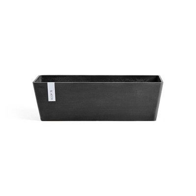 Ecopots Bruges Durable Modern Rectangular Indoor/Outdoor Recycled-Based Composite Flower Pot Planter