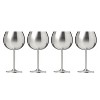 Cambridge Silversmiths Set of 4 18oz Stainless Steel Wine Glasses Silver - 2 of 3