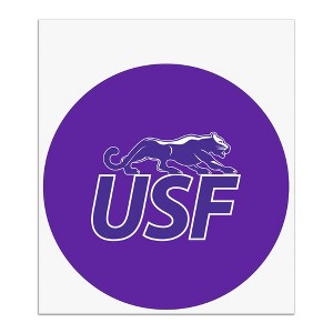 University of Sioux Falls Primary Logo Automotive Car Window Locker Circle Bumper Sticker - 1 of 4