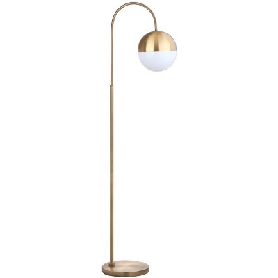 58.5 Eva Modern Contemporary Iron Led Floor Lamp Brass Gold